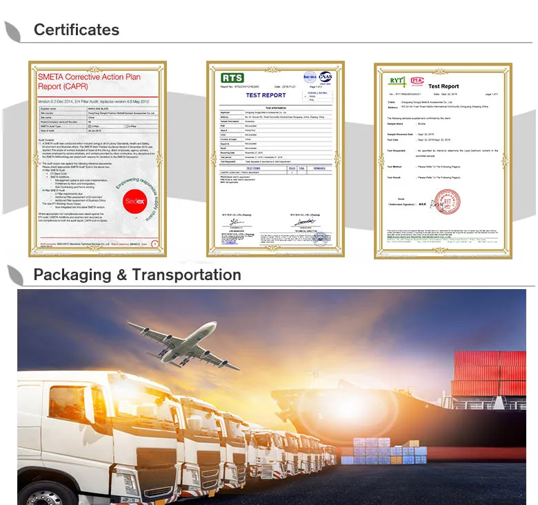 CERTIFICATE & TRANSPORTATION