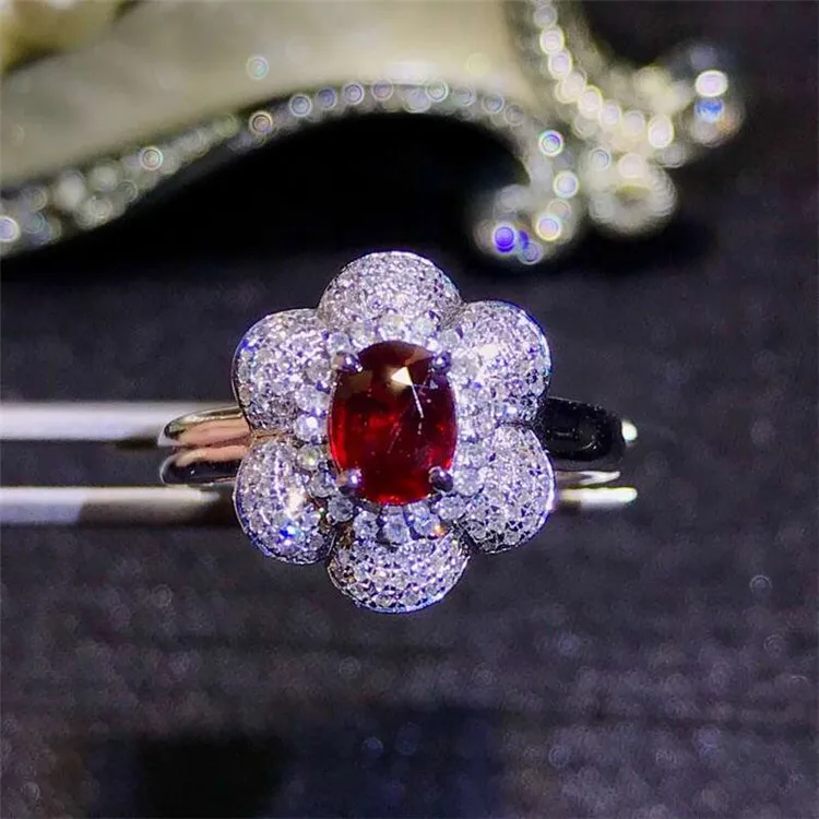 luxury flower jewelry wholesale 18k goldwedding ring 0.94ct natural pigeon blood red ruby ring for women
luxury flower jewelry wholesale 18k goldwedding ring 0.94ct natural pigeon blood red ruby ring for women