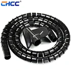 2M 10mm/25mm Spiral Cable Wrap Tidy Cord Wire Banding Storage Organizer 3 Colors