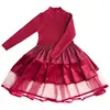 China Top Ten Selling Products Print Girl Princess Red Carpet Rose Tutu Kids Dress From New Products Looking For Distributor