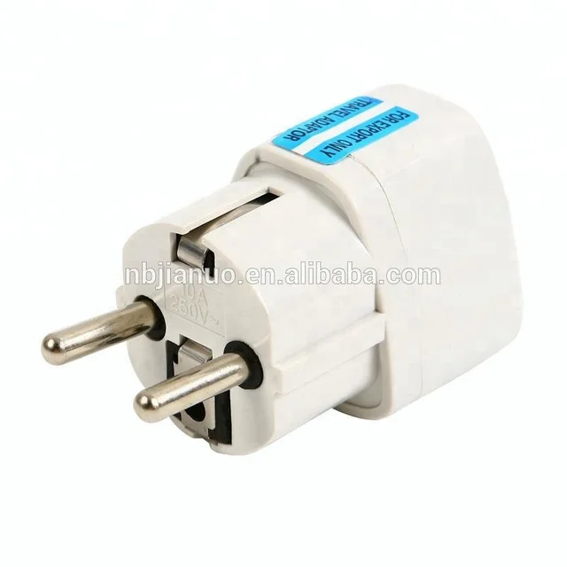 universal travel home wall adapter converter au uk us to eu ac