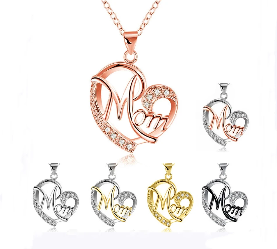 INFANTA JEWELRY Hot Sale Mom Alphabet Pattern Cubic Zircon Necklace Heart Mother's Day Loving Gift
INFANTA JEWELRY Hot Sale Mom Alphabet Pattern Cubic Zircon Necklace Heart Mother's Day Loving Gift