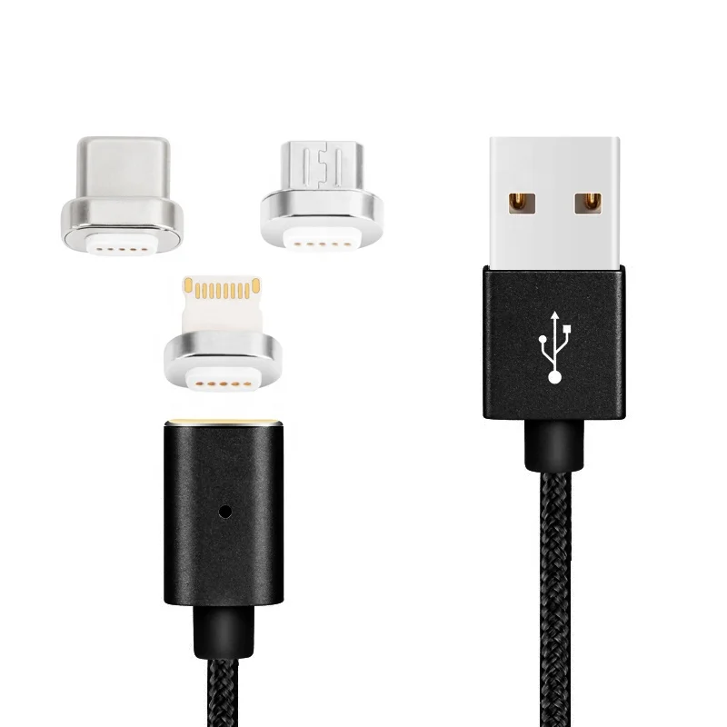 Wholesale Magnetic braided Micro Amdroid Multi Fast 3 in 1 USB Charging Cable, Silver/gold
Wholesale Magnetic braided Micro Amdroid Multi Fast 3 in 1 USB Charging Cable, Silver/gold