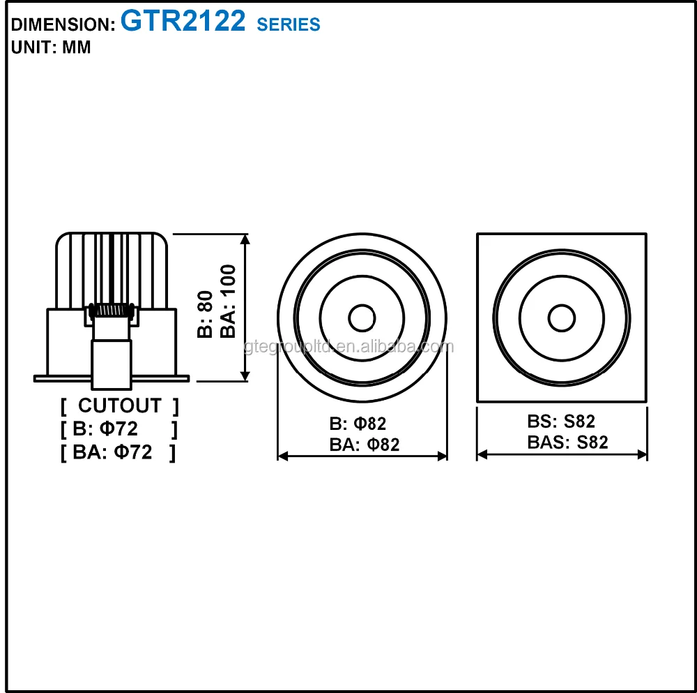 GUBO Anti-glared Zigbee CCT Changing LED Ceiling Spotlight 90lm/W 10W 15W 5years warranty - ANKUX.COM