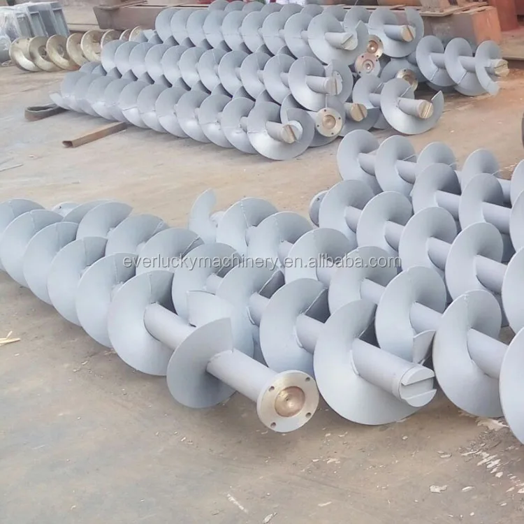 China supplier continuous screw conveyor helical blade