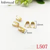 online shopping low price different sizes Gold filled stainless steel melon seed shape hard pendant bails