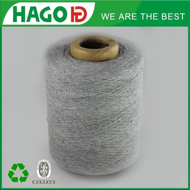 hago 16s gray cotton blended yarn jean yarn for cotton yarn