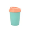 D391 Hot Sell Personalized Reusable Customized Bamboo Fiber Tumbler Coffee Cup with Lid