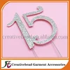 Large Rhinestone Cake Topper NUMBER (15) 15th Birthday Anniversary Great gift idea