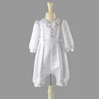 Nimble Infant Wear Baby Boy Chrisom White Soft Kids Church Christening Frock Baby Boy Wear