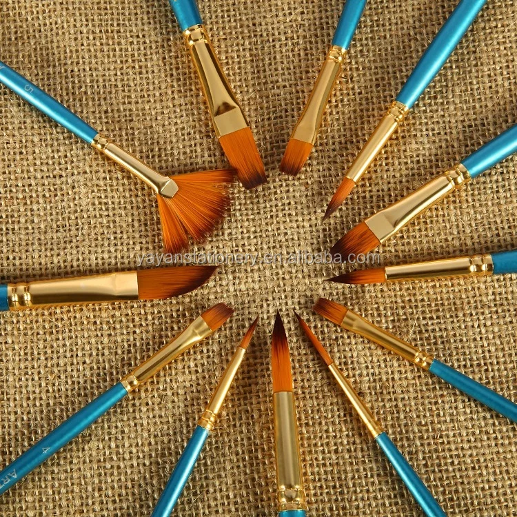 acrylic paint brushes