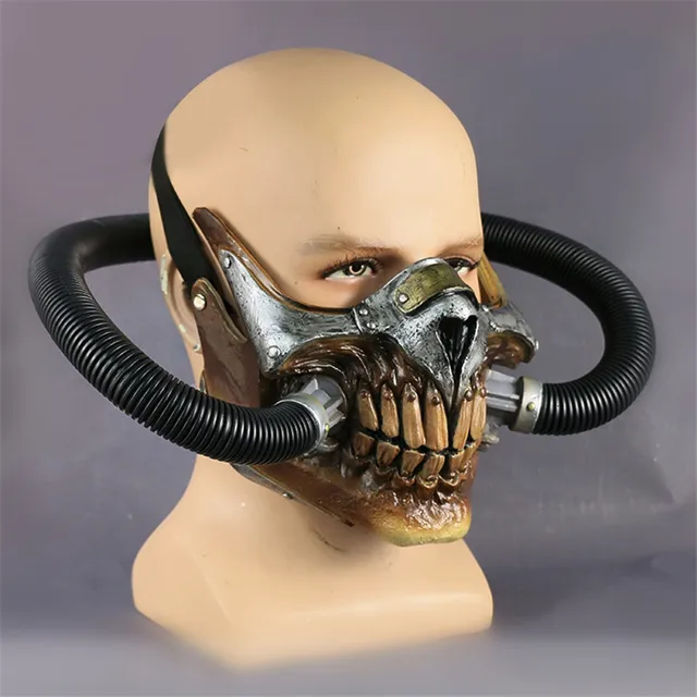 Smoking Music Festival Lower Face Mask Cosplay Mad Max Electronic cig Masks  Cyber Punk Props DJ Bar Party Halloween - AliExpress