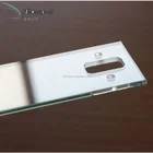 tempered clear float glass panels with polished straight edge