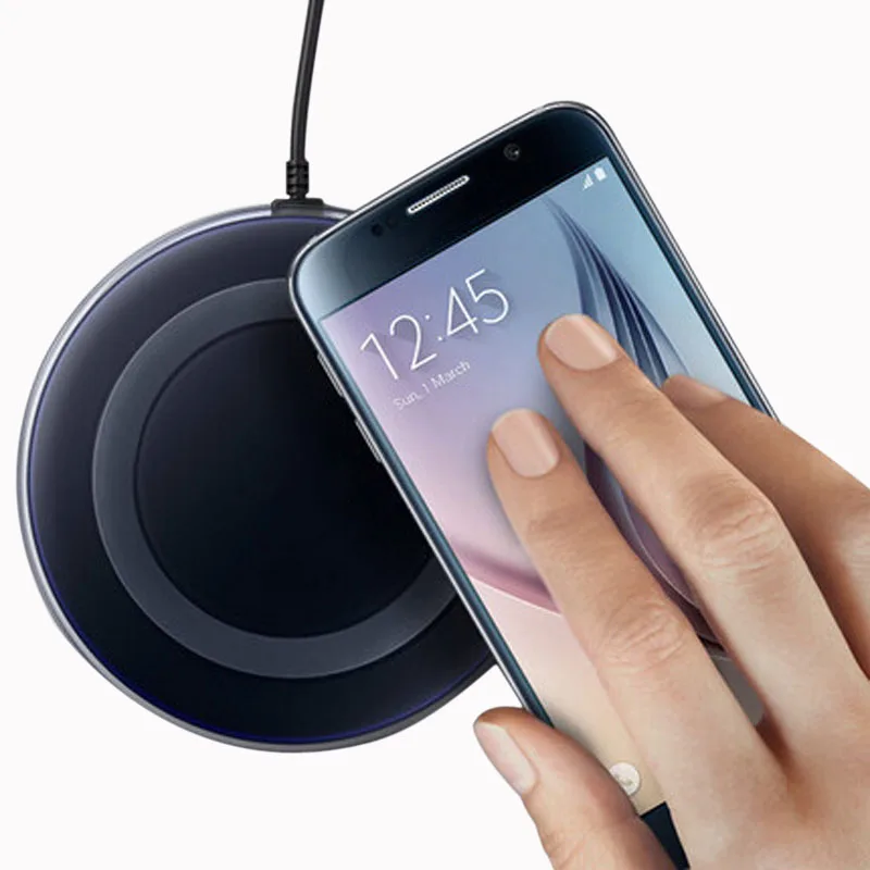 

Hot Sale QI Charging Pad Wireless Charger for SAMSUNG GALAXY j2 j5 j7 S6 / S6 Edge / S6 Edge Plus / S7 / S7 Edge / Note 5, White, black