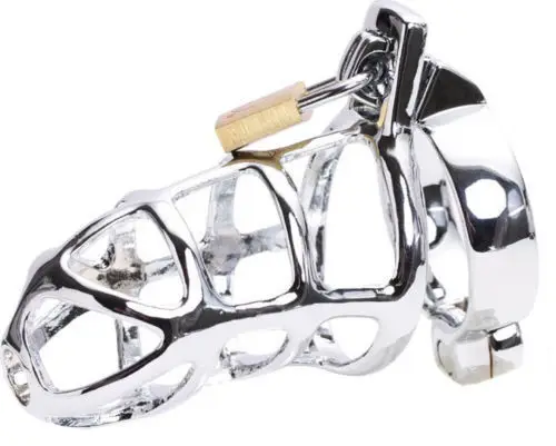 Sexy Stainless steel Male Chastity Device Cage 45MM Belt sexy toy adult most popular penis sleeve cock ring