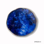 Custom bulk porcelain artistic gift wedding navy blue sky dish ceramic plate