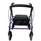 4 wheels durable aluminum rollator for disable people indoor and outdoor