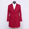 Anti-pilling plus size woolen women's suits & tuxedo red woman long blazer 2018