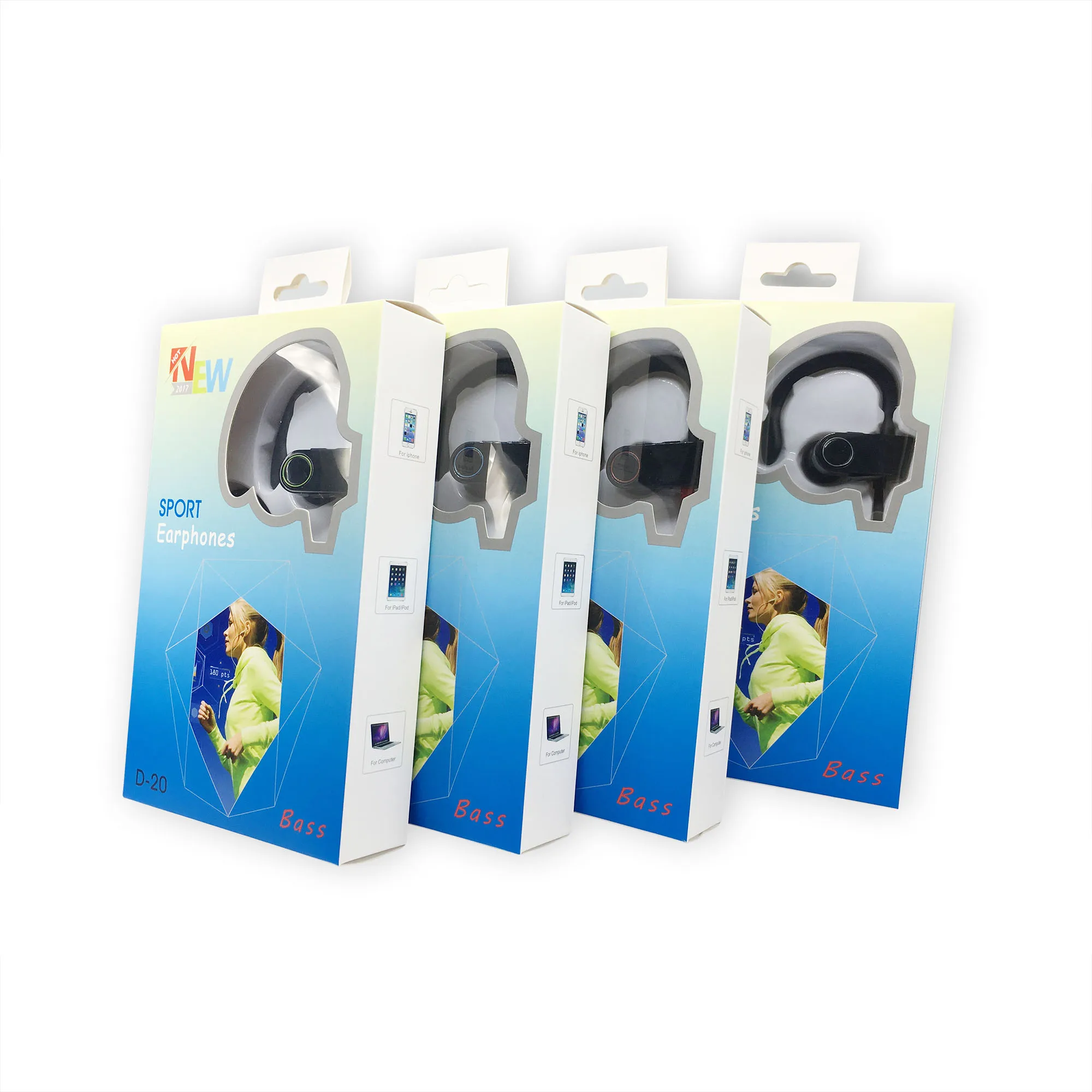 Good quality red waterproof wireless ear phone earphone - ANKUX.COM