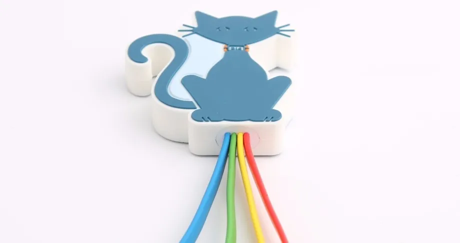 Cheap PVC cartoon 3 in 1 usb cable micro usb cable packaging owl wolves cat - ANKUX.COM