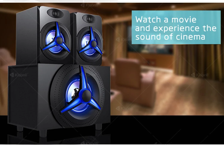 Kisonli Big Mid range Home Theater computer speaker system with BT function - ANKUX.COM