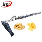 Full- automatic Fried Potato Chips Production Line / French Fries Making Machine / Frozen Fries Processing plant