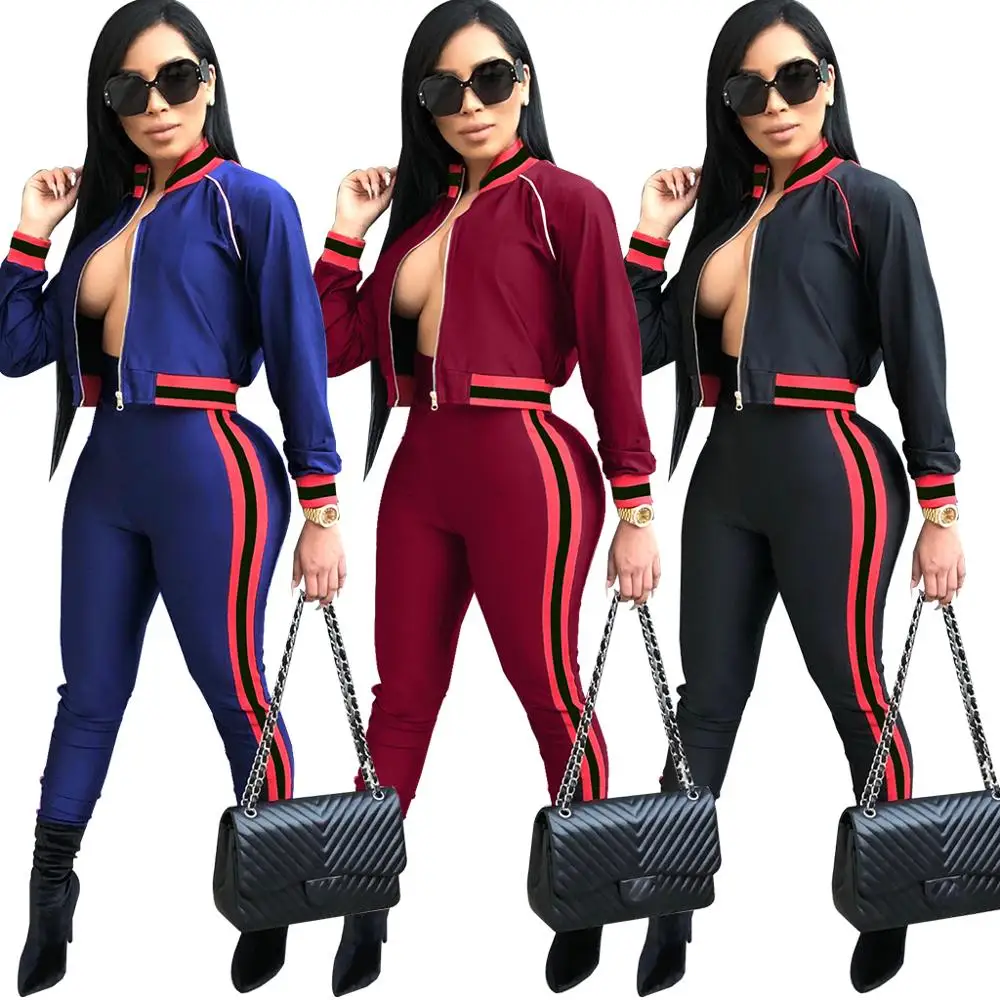 2019 Women Wholesale Ladies Zip Tracksuit matching tops Jacket and long tight pants FM-3352, As picture
2019 Women Wholesale Ladies Zip Tracksuit matching tops Jacket and long tight pants FM-3352, As picture
