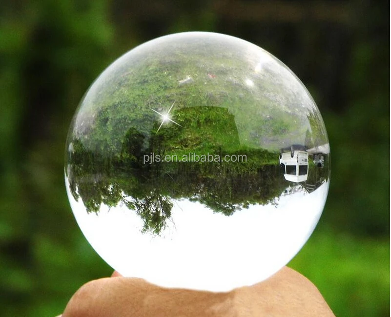 solid crystal ball home decor centerpiece clear glass ball