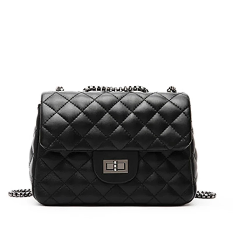 Fashion Women Crossbody Bag Cow Leather Black Handbags 2021 Genuine Purses Soft Fashion Chain Shoulder Bag
Fashion Women Crossbody Bag Cow Leather Black Handbags 2021 Genuine Purses Soft Fashion Chain Shoulder Bag