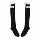Caramella socks autumn winter cotton lace thick long socks women thigh high socks