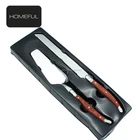 2piece stainless steel cake server set with bread knife and cake shovel tool