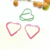 China love heart shaped bookmarks gift boxes bag packing custom office organizer u clips