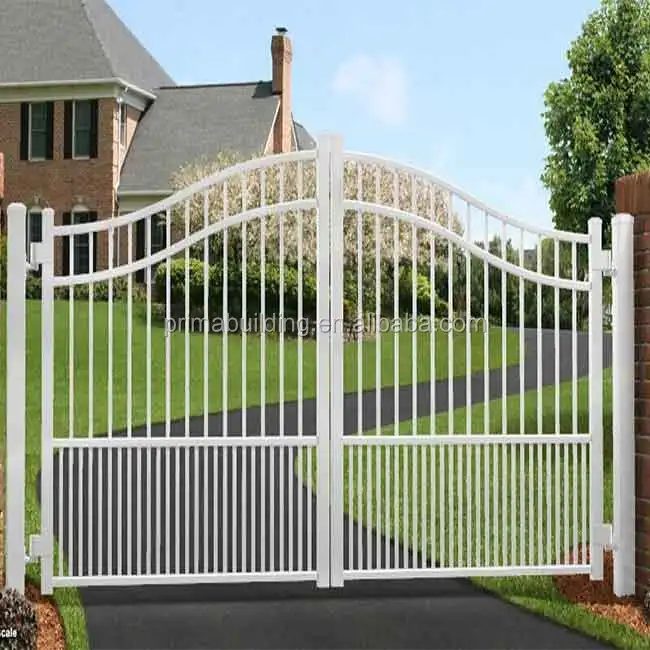 New Style Luxury Low Price Double Door Iron Gates Wrought Iron Gate Simple garden grill entrance gate