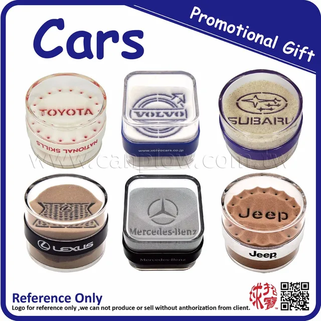 acrylic sand timer car logo corporate promotional gift items