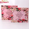 Sun Nature Custom High Quality Empty Box Pink Printing Flower Gift Carton Chocolate Box Gift