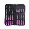 High quality excellent slotted and phillips go thr striking impact cap pink screwdriver set