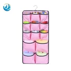 plastic pocket underwear sock closet hanging organizer