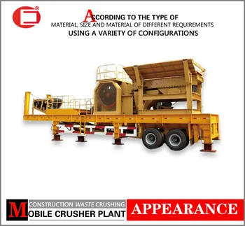Flexible and Practical Construction Wastes Mobile Crushing Plant