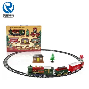 classic railway train of christmas toys