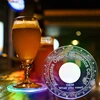 led light bar coaster for drink wine OEM Flashing Light Cup Mat cheap price