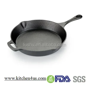 pre-seasoned cast iron frying pan