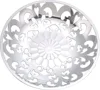 Wedding multi-use round plastic serving silver tray