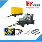 Mobile high pressure water jetting cleaning machine