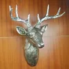 Resin home decoration silver deer head statue
