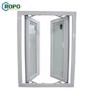 AWA And WERS Certified Cheap Hot Sale Top Quality PVC Casement Window With Shutters