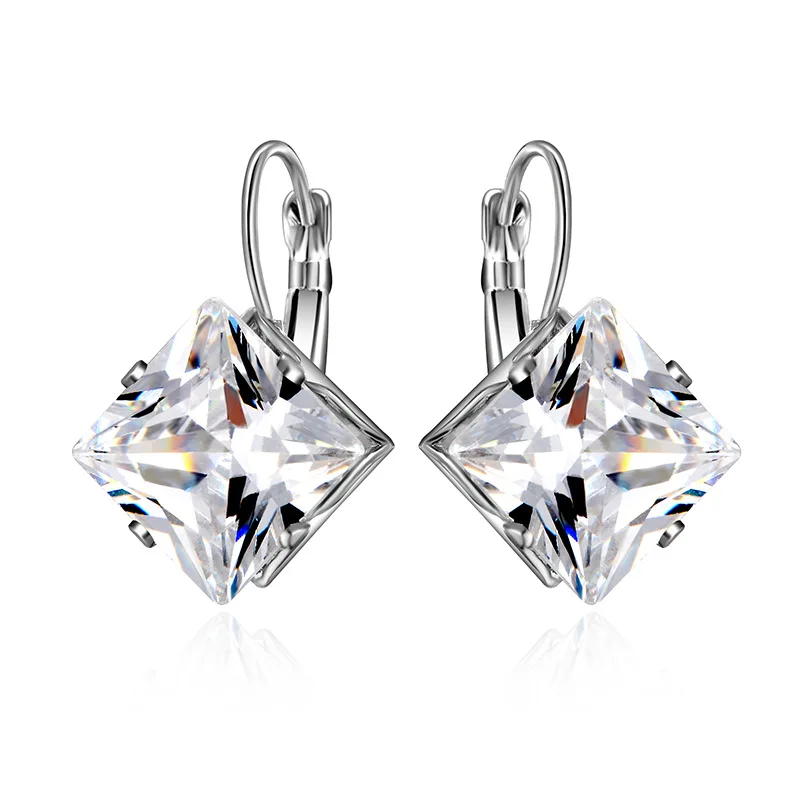 Women White Gold Plated Simple Classic Design Square Cut Crystal Cubic Zirconia Rhinestones Studs Earrings, Picture
Women White Gold Plated Simple Classic Design Square Cut Crystal Cubic Zirconia Rhinestones Studs Earrings, Picture