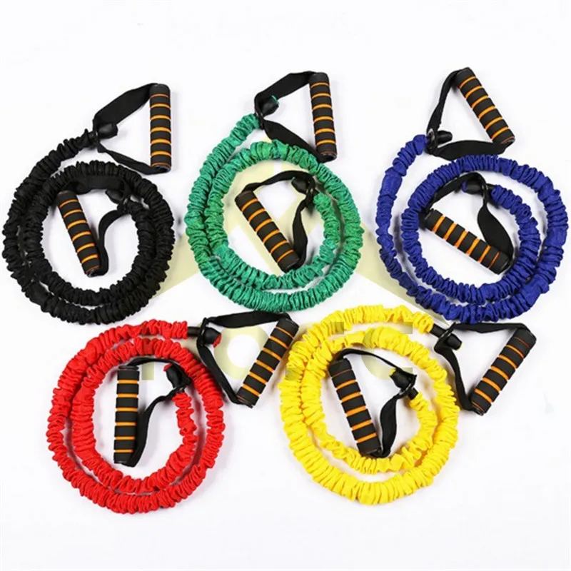 Resistance Bands Set Exercise Tubes Workout Bands with Handles Protective Nylon Sleeves, Customized color 
Resistance Bands Set Exercise Tubes Workout Bands with Handles Protective Nylon Sleeves, Customized color