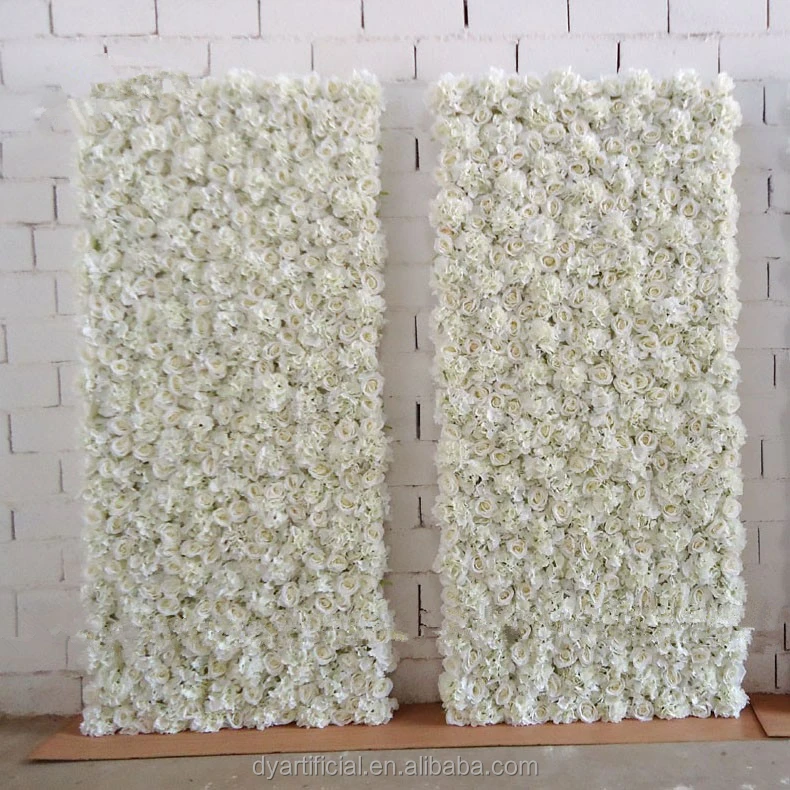 結婚式の装飾の背景白い花壁-人工芝問屋・仕入れ・卸・卸売り