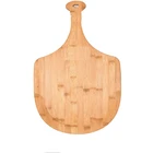 Natural Bamboo Pizza Peel Paddle and Cutting Board