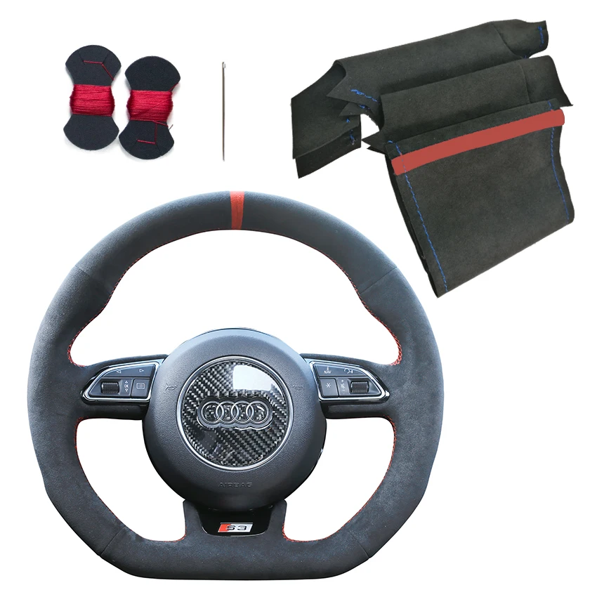 High Quality Hand Stitched Custom Car Steering Wheel Covers for Audi S3 2014 2015 2016 2017 S5 2012 2013 2014 2015 2016
High Quality Hand Stitched Custom Car Steering Wheel Covers for Audi S3 2014 2015 2016 2017 S5 2012 2013 2014 2015 2016